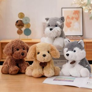 Chiens En Peluche Golden Retriever, Schnauzer, Husky Et Teddy, Jouets En Peluche Pour Enfants, Poupées De Réconfort, Cadeaux.  | Jouet En Peluche Pour Enfants Jouet En Peluche Pour Enfants Jouet En Peluche Pour Enfants