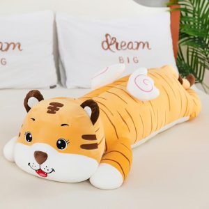 Coussin En Forme De Petit Tigre, Poupée En Tissu, Oreiller Long En Peluche, Jouet Doux Pour Le Lit, Cadeau D’Anniversaire Pour Fille.  | Jouet En Peluche Pour Enfants Jouet En Peluche Pour Enfants Jouet En Peluche Pour Enfants