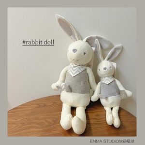 Enma Studio Peluche Douce Et Mignonne En Forme De Lapin Et D’Éléphant, Jouet D’Accompagnement Pour Enfants, Poupée Apaisante Pour Bébés.  | Jouet En Peluche Pour Enfants Jouet En Peluche Pour Enfants Jouet En Peluche Pour Enfants