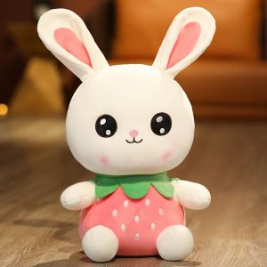 Jouet En Peluche Lapin Mignon En Forme De Fraise, Poupée En Peluche Pour Enfants, Cadeau D’Anniversaire Pour Petite Fille, Doudou Apaisant.  | Jouet En Peluche Pour Enfants Jouet En Peluche Pour Enfants Jouet En Peluche Pour Enfants