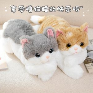 Nouveau Jouet En Peluche De Chat Réaliste, Adorable Poupée De Chaton En Peluche, Coussin D’Accompagnement Pour Enfants, Coussin De Chat Orange.  | Jouet En Peluche Pour Enfants Jouet En Peluche Pour Enfants Jouet En Peluche Pour Enfants