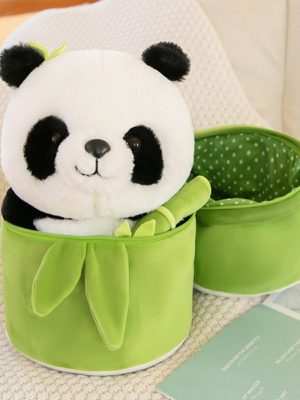 Panda En Peluche Dans Un Tube En Bambou, Adorable Coussin En Forme De Panda, Cadeau D’Anniversaire Pour Enfants.  | Jouet En Peluche Pour Enfants Jouet En Peluche Pour Enfants Jouet En Peluche Pour Enfants