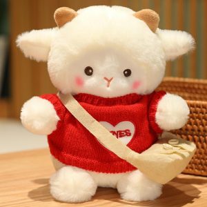 Peluche De Mouton À La Mode, Jouet En Peluche Adorable Avec Des Vêtements, Poupée D’Apaisement, Petite Taille, Cadeau D’Anniversaire Pour Enfants.  | Jouet En Peluche Pour Enfants Jouet En Peluche Pour Enfants Jouet En Peluche Pour Enfants