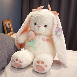 Coussin En Peluche De Lapin À Grandes Oreilles, Peluche De Petit Lapin Blanc, Jouet Doux Pour Filles, Poupée D’Apaisement Pour Enfants, Cadeau Idéal.  | Jouet En Peluche Pour Enfants Jouet En Peluche Pour Enfants Jouet En Peluche Pour Enfants